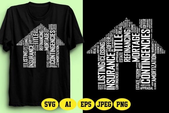 Download REAL ESTATE AGENT with HOUSE WORD ART - Real Collection