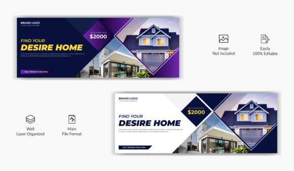 Download Real Estate Rent Sale Facebook Cover - Real Collection