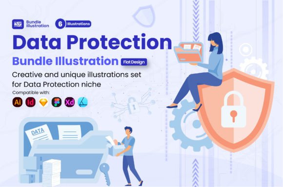 Download Illustration of Data Protection - Data Collection
