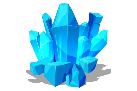 Download Blue Gemstone. Natural Crystal Structure - Structure Collection